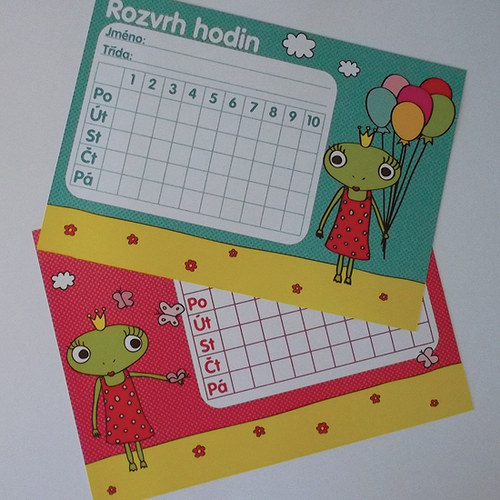 Žabičkový rozvrh hodin — foto 2
