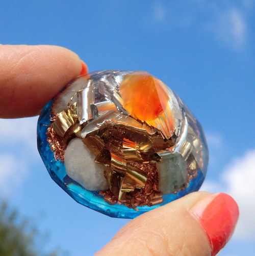 Osobní orgonitek - Karneolový diamant — foto 2