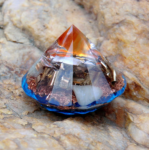 Osobní orgonitek - Karneolový diamant — foto 4
