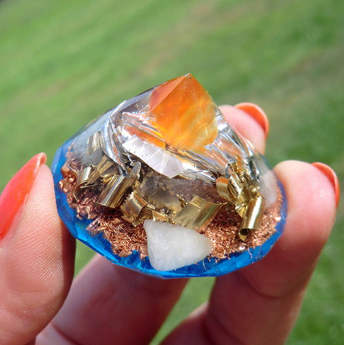 Osobní orgonitek - Karneolový diamant — foto 6