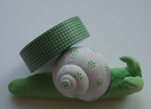 WASHI lepící páska - zelené káro — foto 2