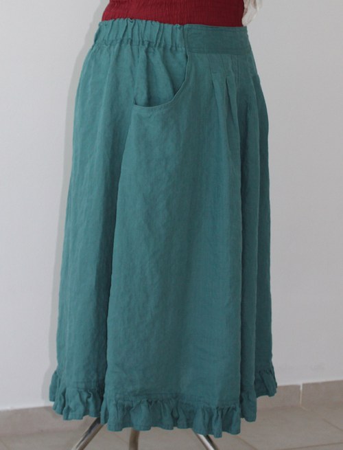 Lněná sukně — foto 2