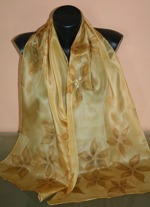 Šála 150x40 cm - Medová — foto 2