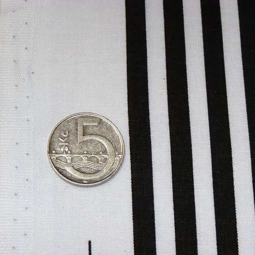 Černobílý proužek 6 mm (metráž) — foto 4