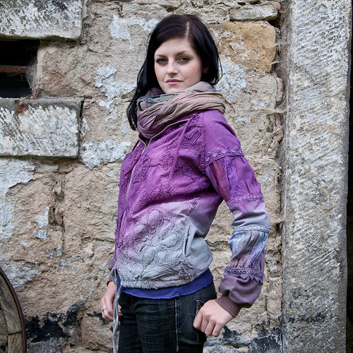 Dvouvrstvá mikina na zip - vel.S — foto 2