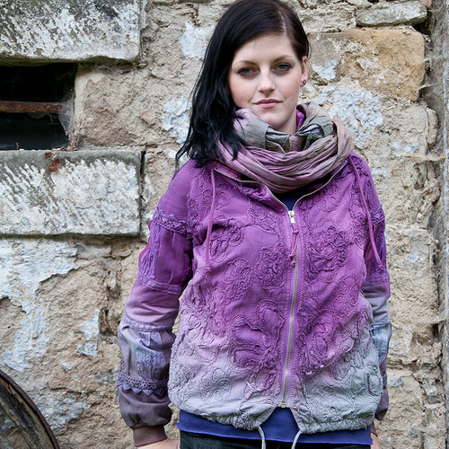 Dvouvrstvá mikina na zip - vel.S — foto 6