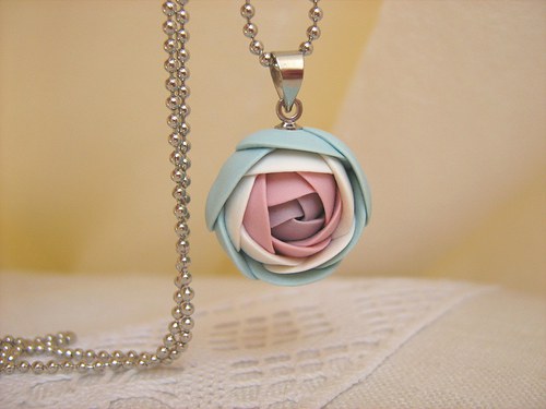 Pastel rose, náhrdelník — foto 2
