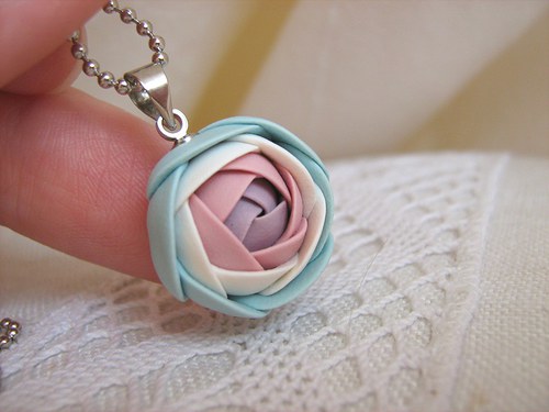 Pastel rose, náhrdelník — foto 3