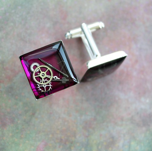Manžetové knoflíčky /violet/ — foto 2