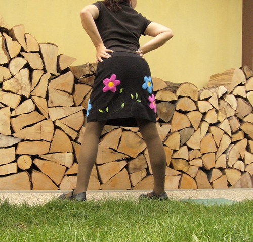 Sukňa "kytky mrazuvzdorné:)" — foto 3