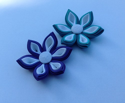 Kanzashi brož — foto 3