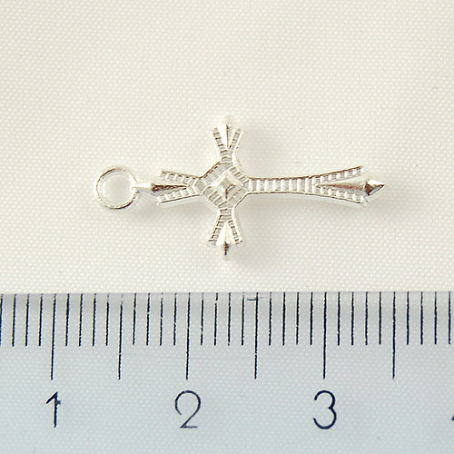 Křížek stříbrný malý - 10ks — foto 2