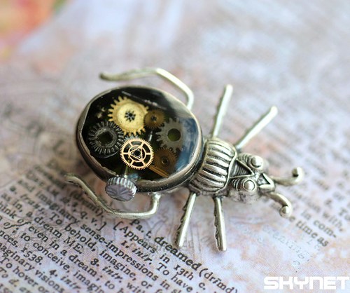 Steampunkový brouček - brož — foto 2