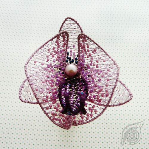 Orchidea (brož/přívěšek) — foto 4