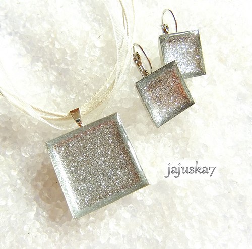 Sparkle SADA čtvercová *STŘÍBRNÁ* — foto 2