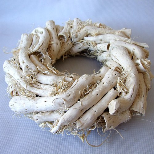 Věnec "Kořeny" 22 cm - bělený — foto 2