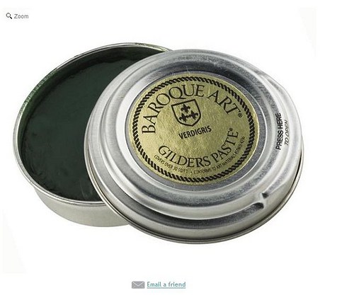 Gilders paste - patina verdigris (zelená) — foto 2