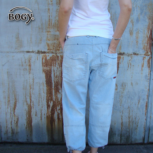 Unisex riflové bermudy, 7/8 kalhoty - 213/40,42 — foto 5