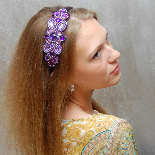 Borůvkový koktejl ... čelenka — foto 2