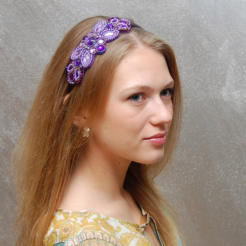 Borůvkový koktejl ... čelenka — foto 3