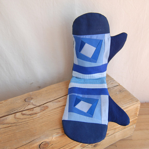 Chňapky patchwork, modré víry ... — foto 3