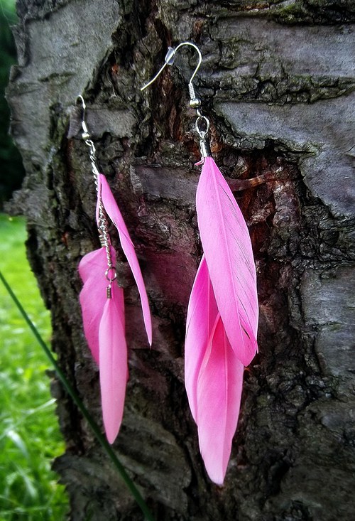 Náušnice - Peříčka - Cukrátko — foto 2