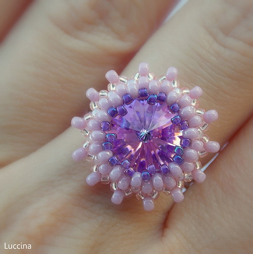 Perla mezi šeříky - prsten - Swarovski... — foto 5