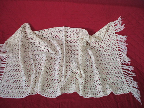 Velká krémová šála — foto 5