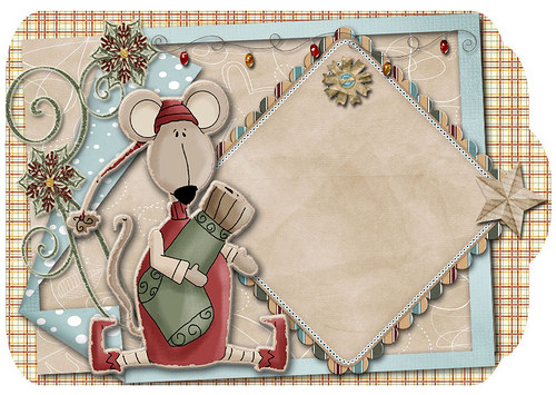 Sada 12-ti visaček WINTER MOUSE — foto 3