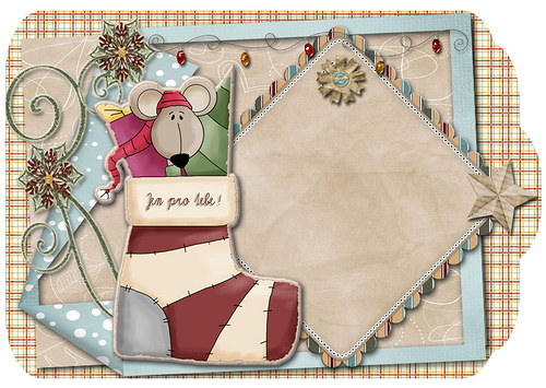 Sada 12-ti visaček WINTER MOUSE — foto 4