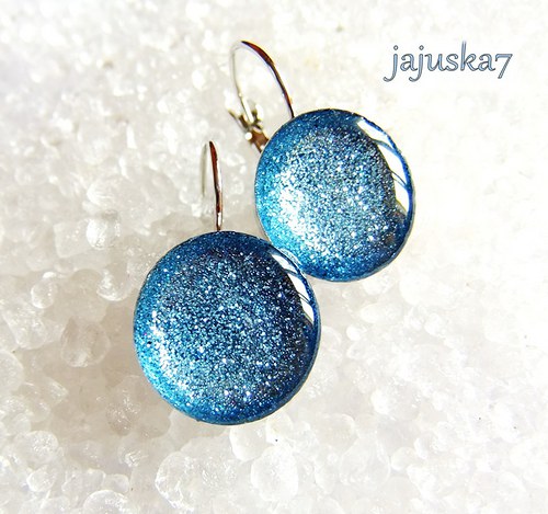 Sparkle visací 15 mm *SVĚTLE MODRÁ* — foto 2