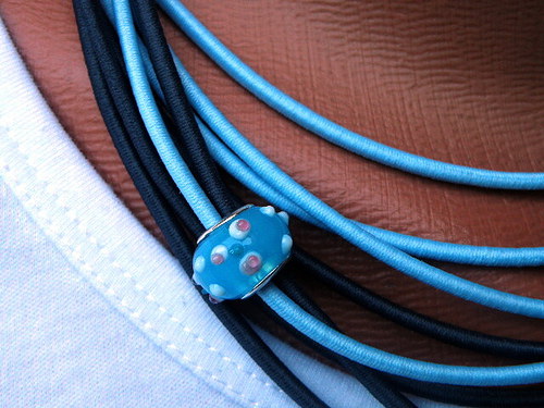 Blue-gray - náhrdelník — foto 3
