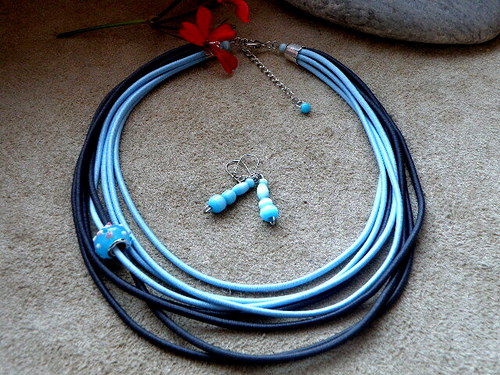 Blue-gray - náhrdelník — foto 5