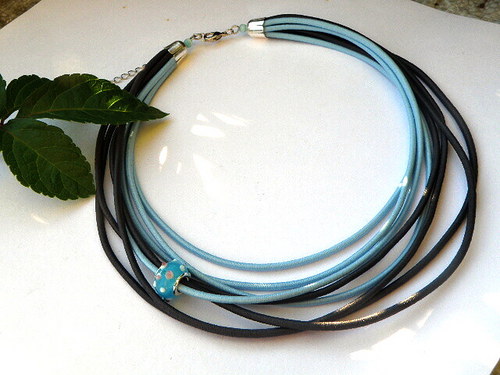 Blue-gray - náhrdelník — foto 6