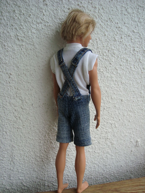 Jeans s kšandami — foto 3