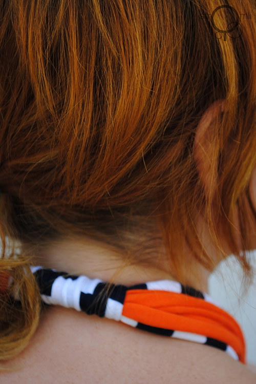 Náhrdelník námořnický oranžový — foto 3