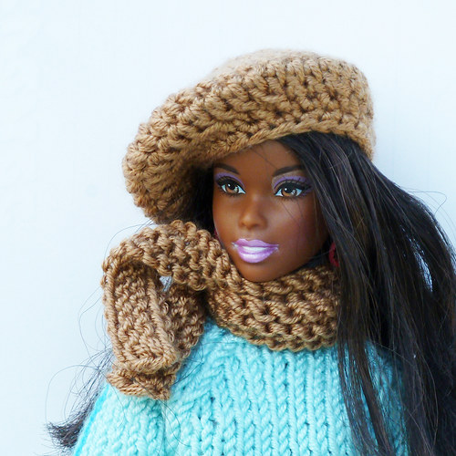 MOKKA baret a šála pro Barbie — foto 2