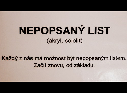 Nepopsaný list — foto 2