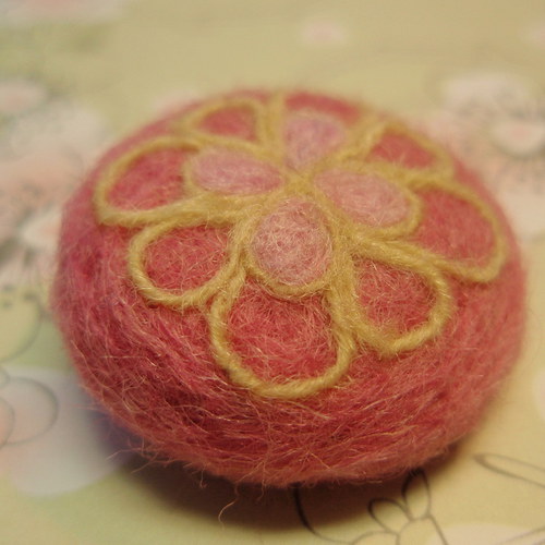 Minibrož mandala - růžová — foto 2