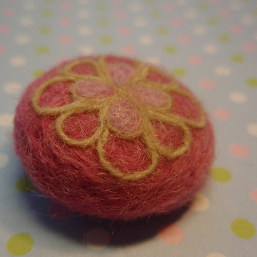 Minibrož mandala - růžová — foto 3