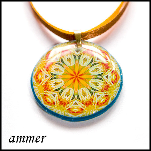 Oranžová mandala (kruh) — foto 3