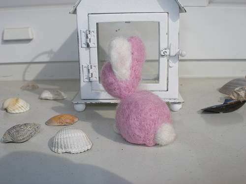 Zajíček do kapsy,,růžový,, — foto 2
