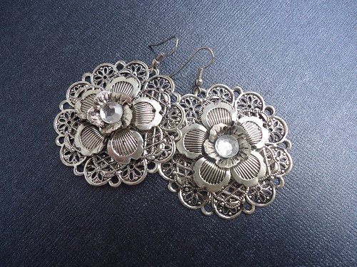 Náušnice "Silver flower I." — foto 2