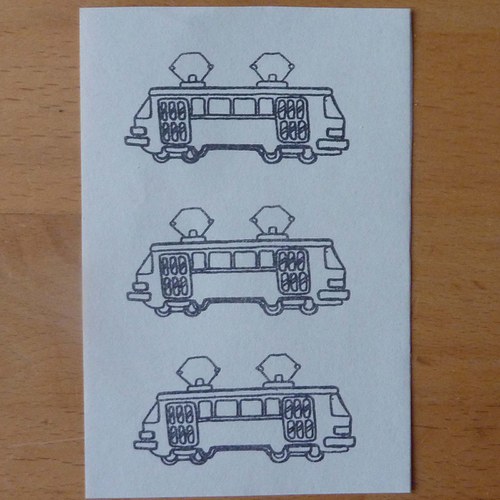 Razítko tramvaj — foto 3