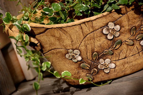 Keramický košík "English Rose" — foto 3