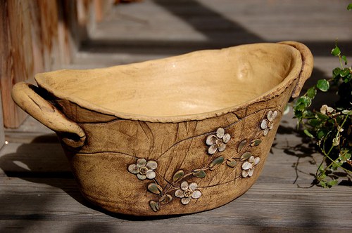 Keramický košík "English Rose" — foto 4