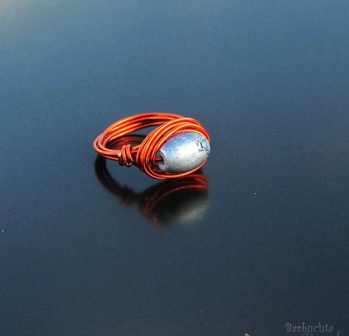 Měděný drátovaný prstýnek — foto 5