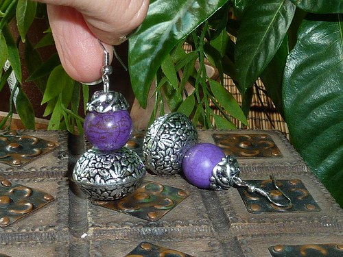 Náušnice Violet — foto 2