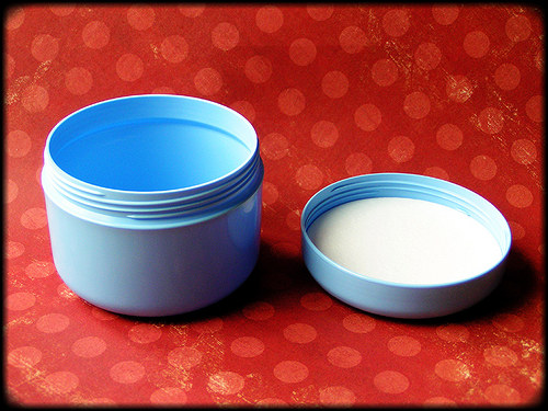 Kosmetická dóza 200 ml bleděmodrá — foto 2