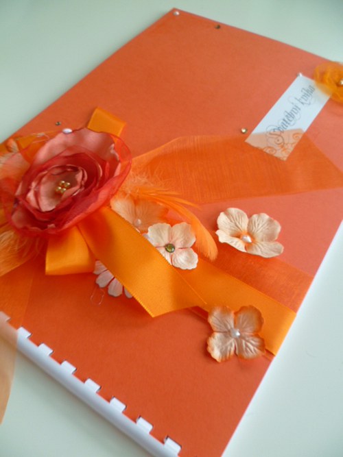 Oranžová kniha hostů A4 — foto 3